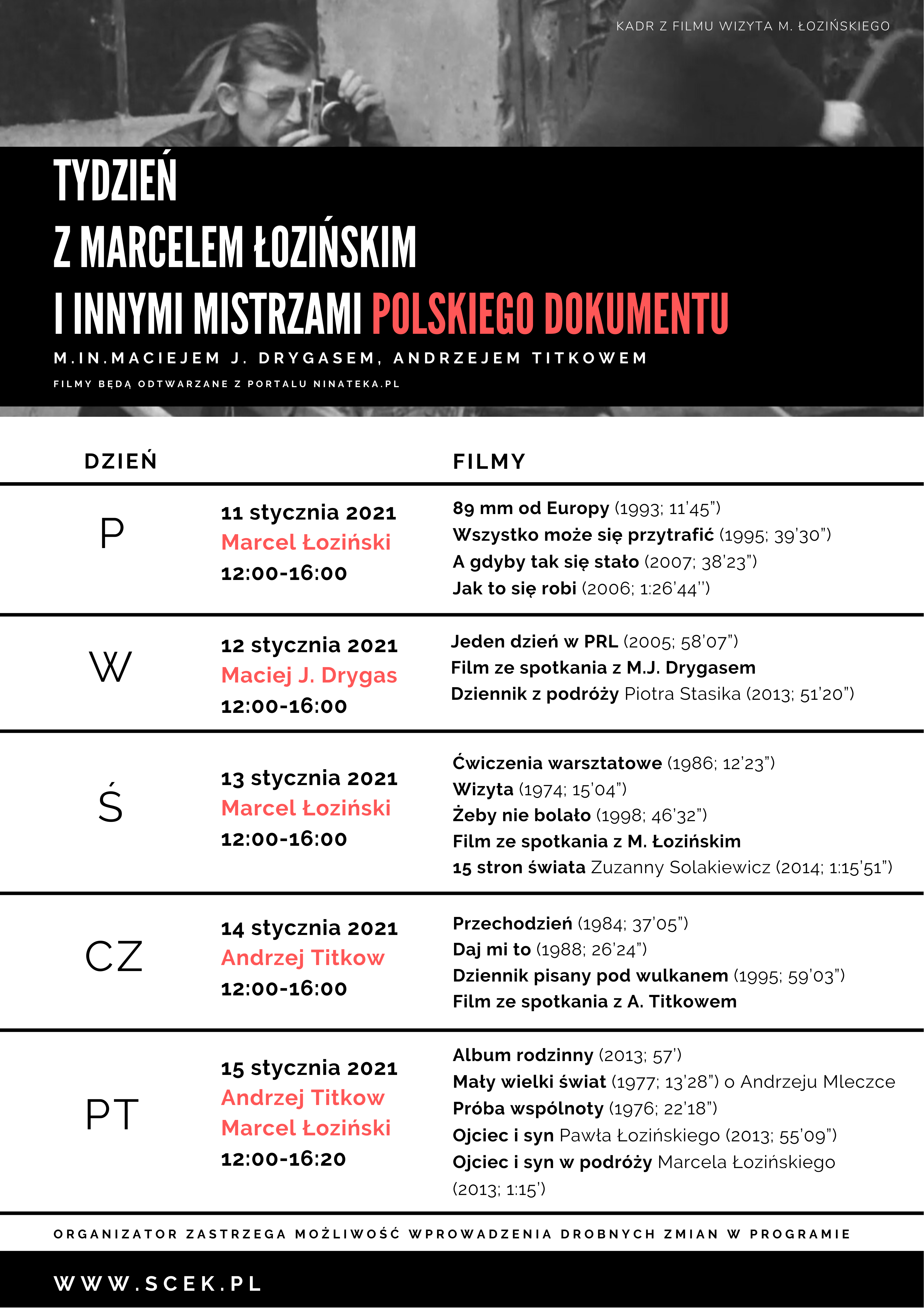 Ferie z dokumentem w SCEK