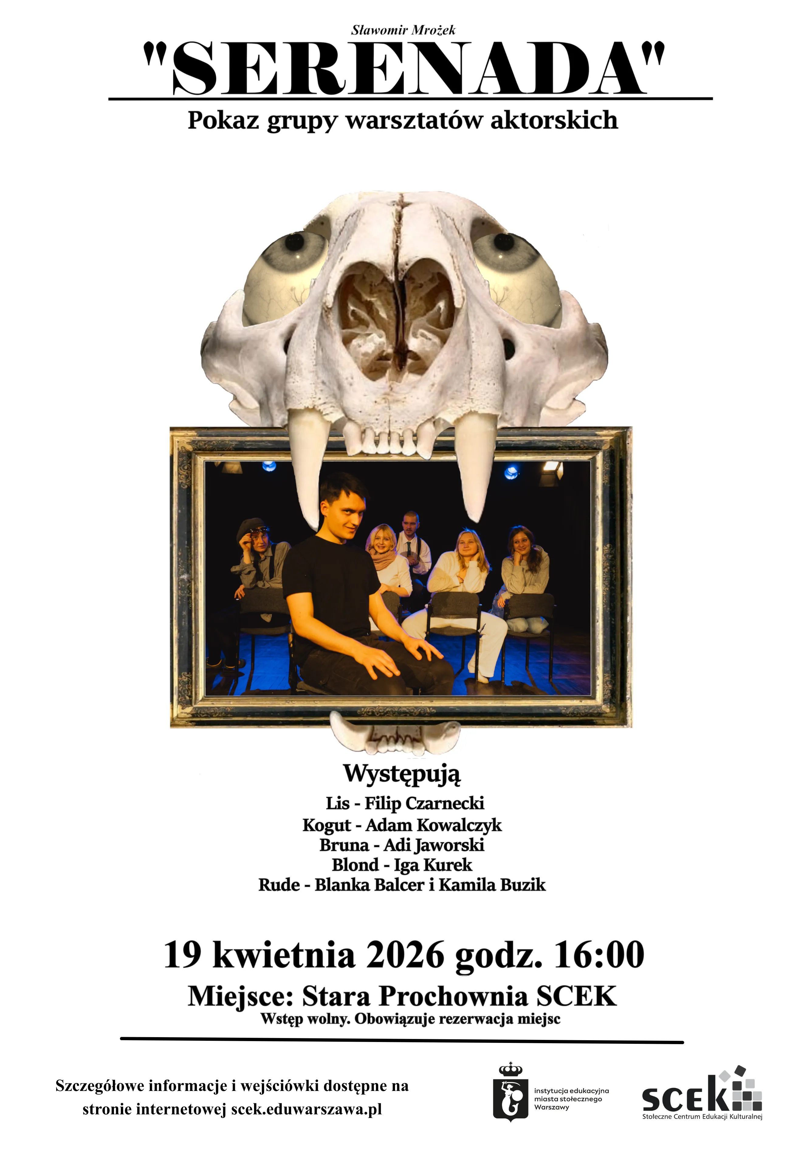 Plakat spektaklu - Serenada