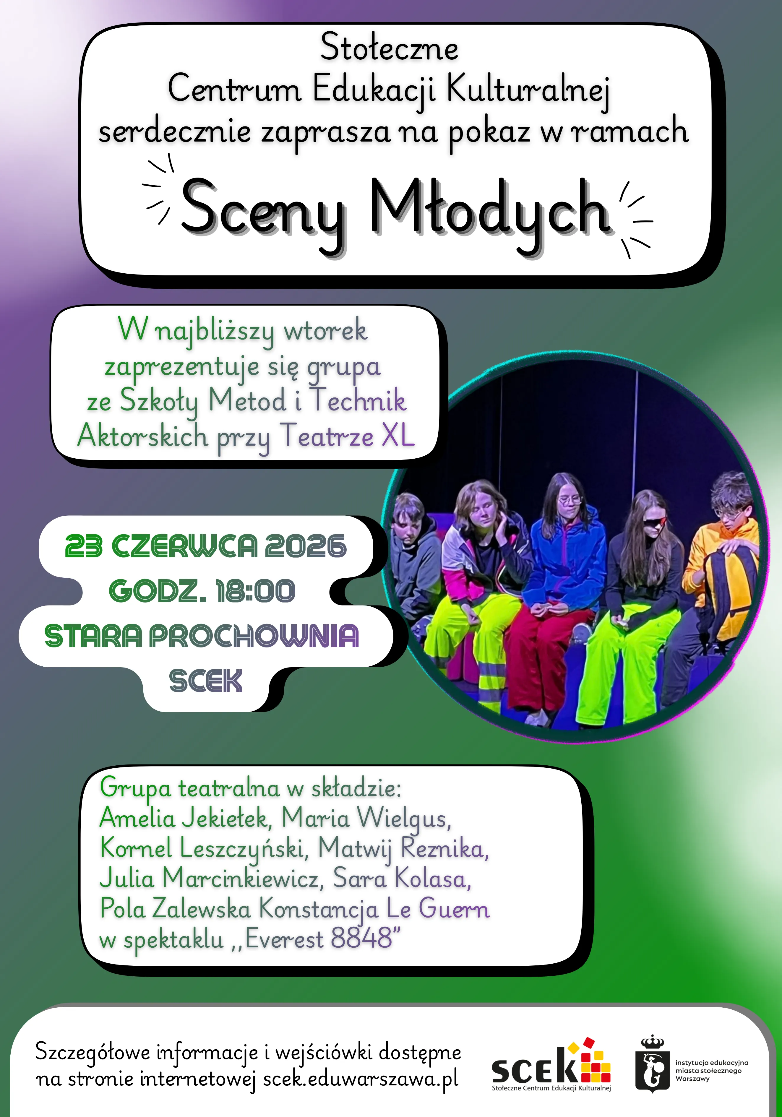 Scena Młodych - 23 czerwca 2026 - afisz