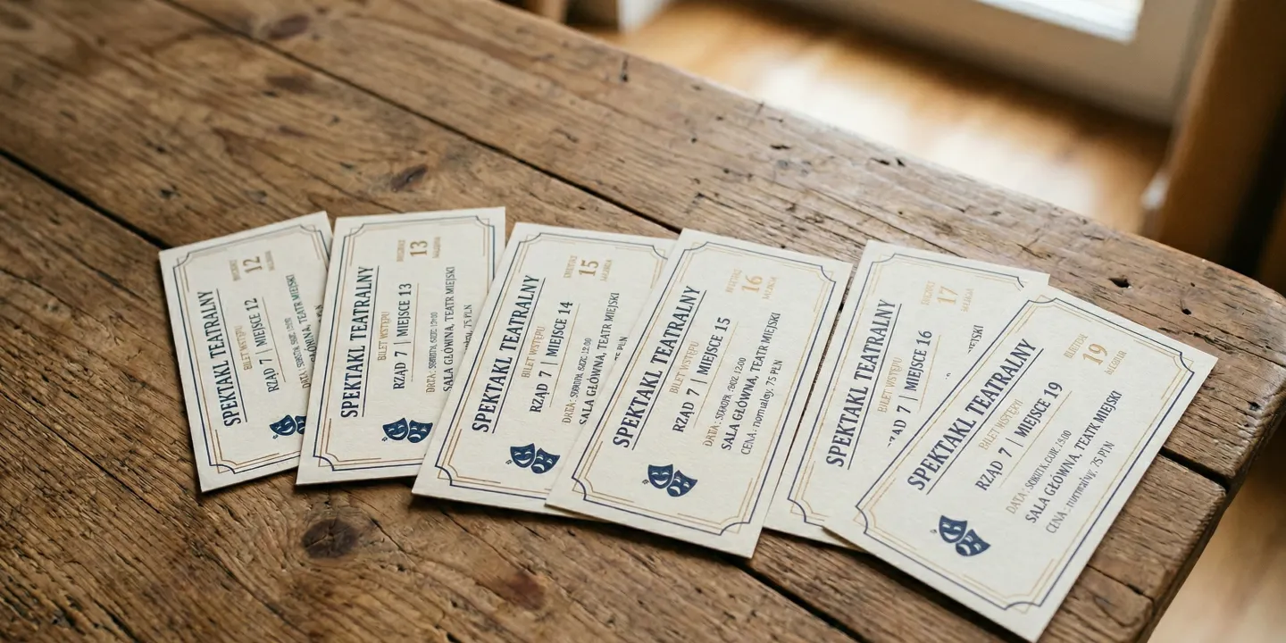 Bilety/wejściówki - zdjęcie poglądowe