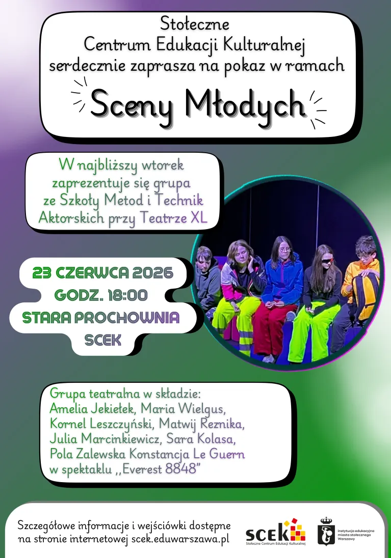 Scena Młodych - 23 czerwca 2026 - afisz